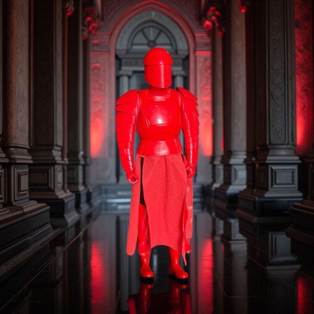 2017 Jakks Star Wars Last Jedi Praetorian Guard Figure Red Stormtrooper 18”